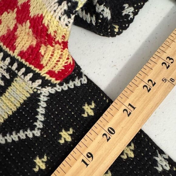 Vintage Edma Strickwaren Women’s Sweater Size Medium Colorful 80s Style Graphic - Picture 7 of 9
